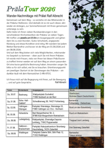 PrälaTour 2026 Flyer mit Programm